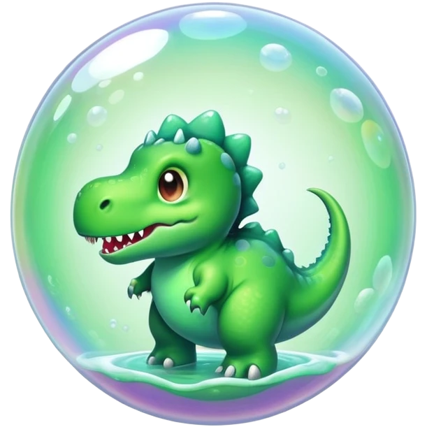 dino in a bubble  emoji