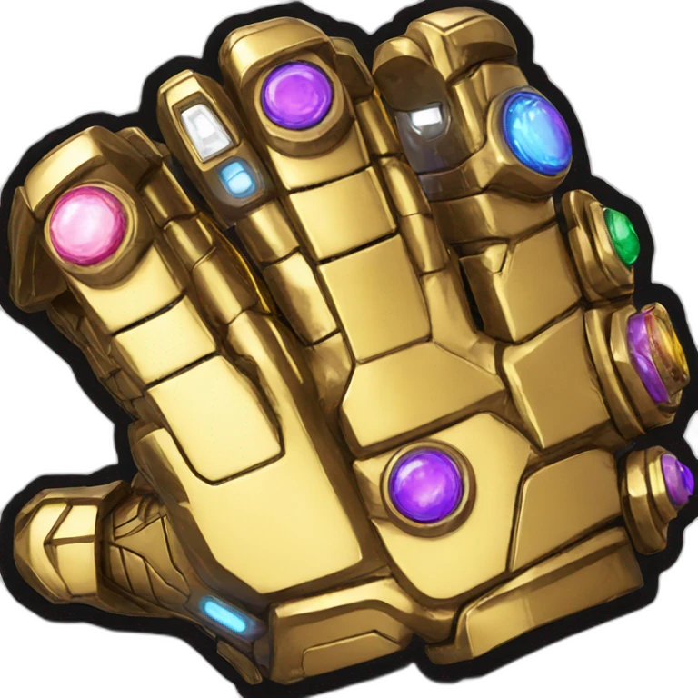 infinity gauntlet centre finger emoji