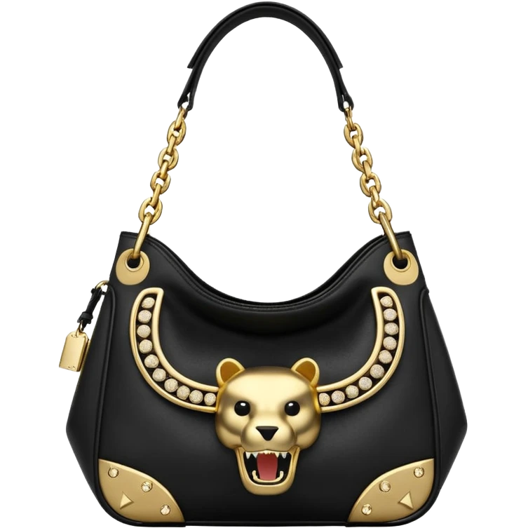 Ultra Realistic, Alexander Wang Medium Rex Shoulder Bag, sparkling Luxury, edgy style gold embellishments  emoji