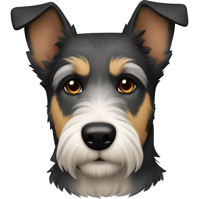 Dog schnauzer mix German shepherd emoji