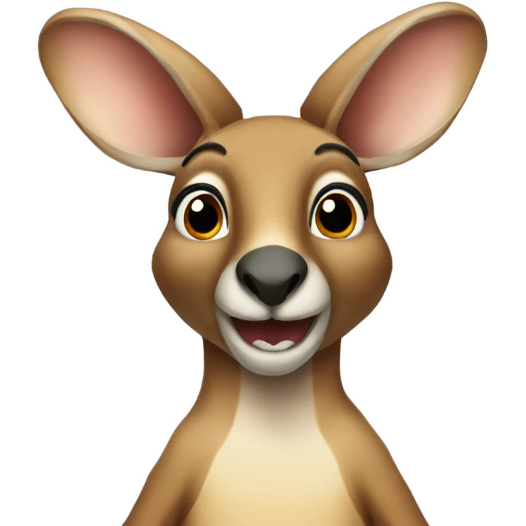 kangaroo with word foelevn emoji