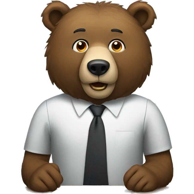 bear preparing interview emoji