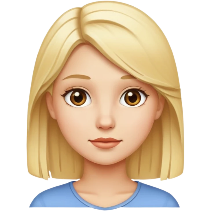 niña rubia emoji