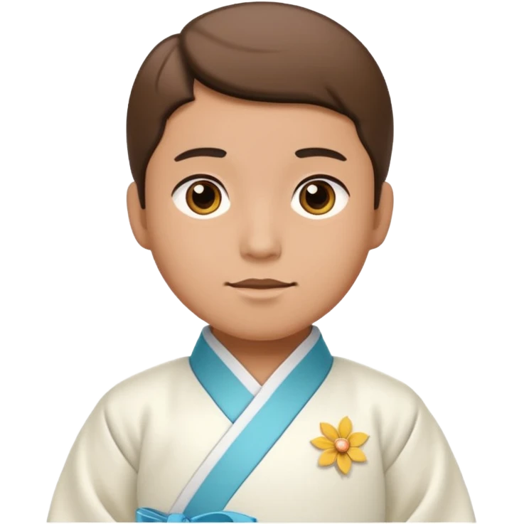 man in white hanbok emoji