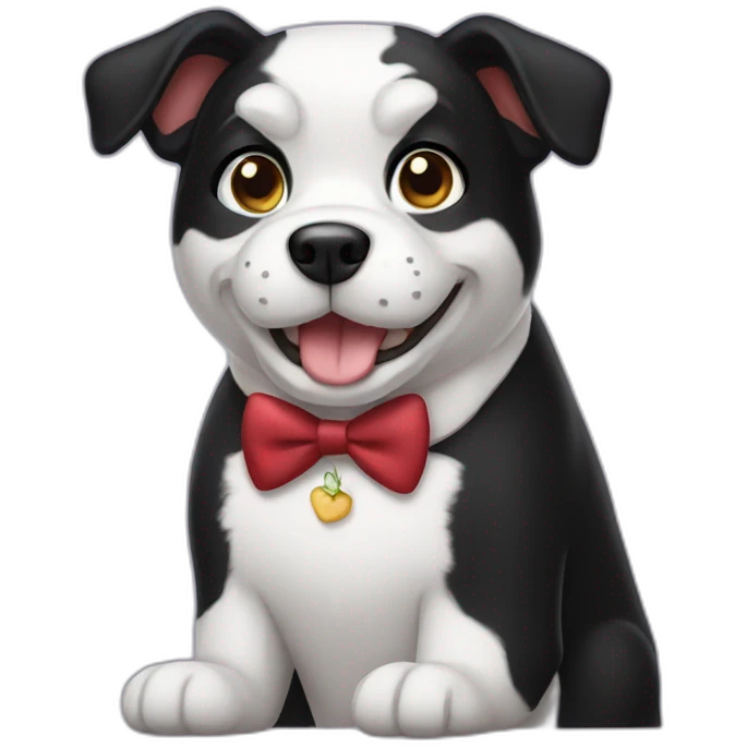 Tuxedo dog emoji