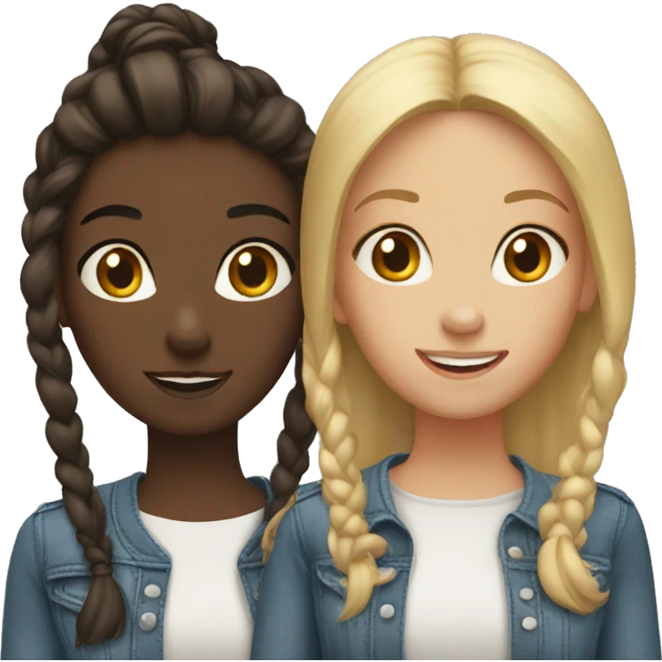 two girl best friends in boston emoji