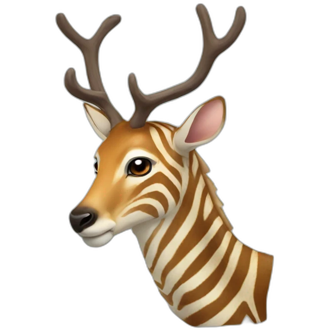 Deer Zebra emoji