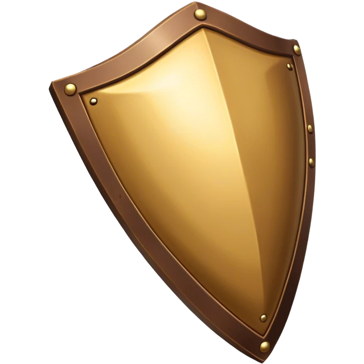 a golden shield with a iron glove  emoji