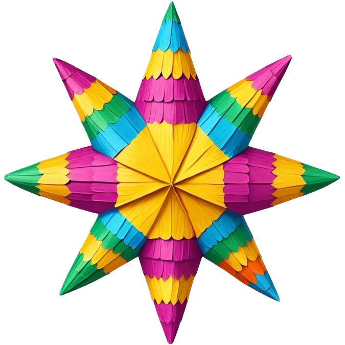 tradicional mexican star piñata  emoji