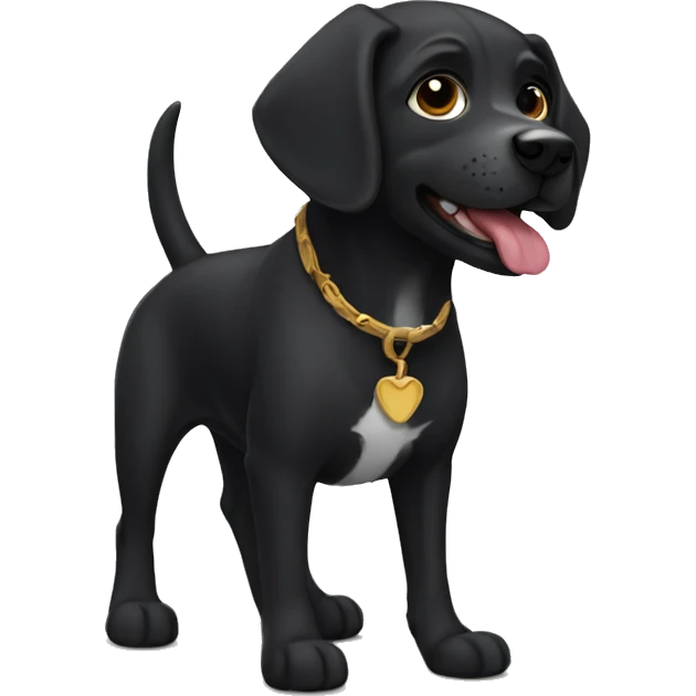 Perro negro emoji