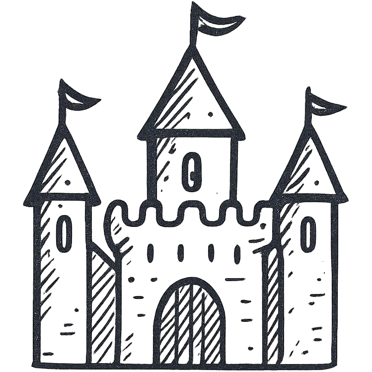 A beautiful castle emoji