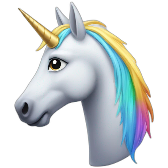 Licorne avec un axolot emoji