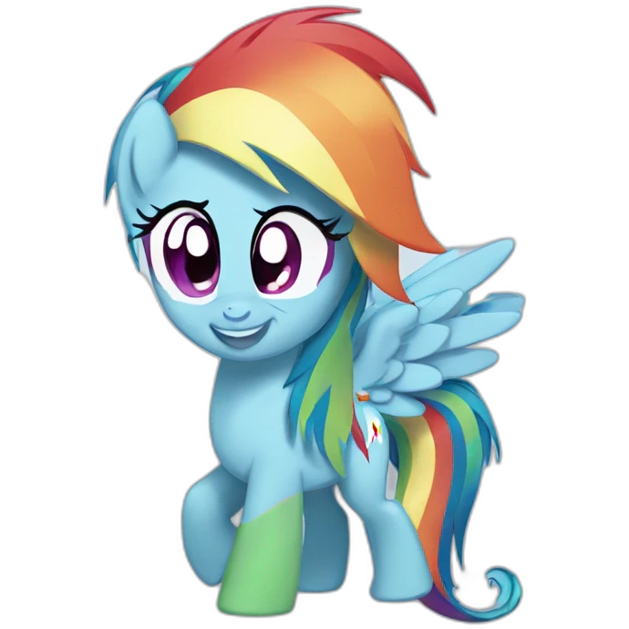 Rainbow dash emoji