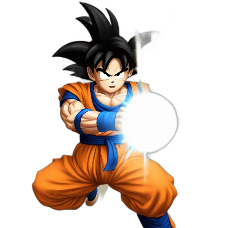 Goku doing Kamehameha emoji