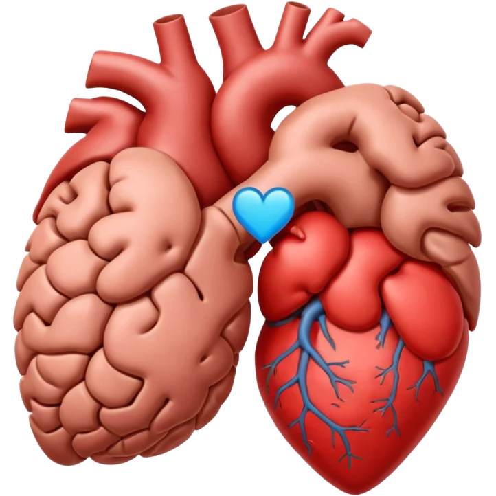 brain heart emoji