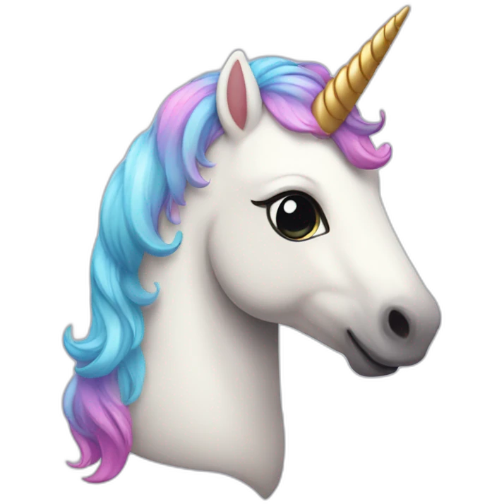 Cute unicorn  emoji