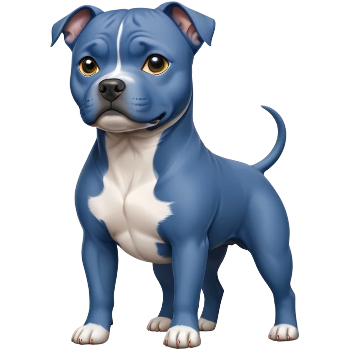 blue Staffordshire Bull Terrier emoji