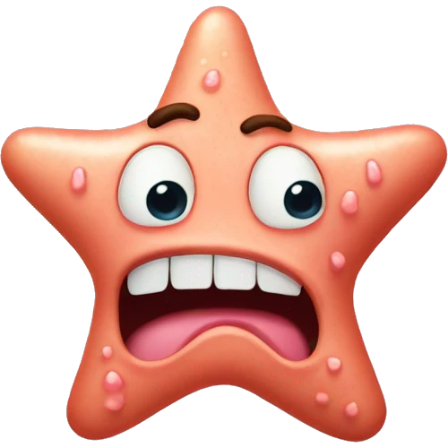 Patrick Star is drooling emoji
