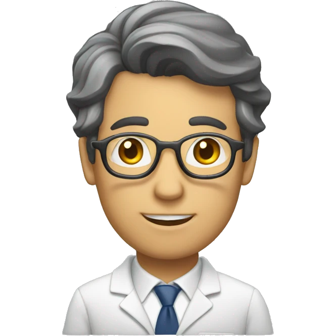 profesor con un pizarron emoji