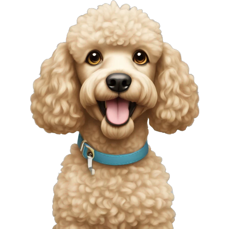 POODLe using  a pencil emoji