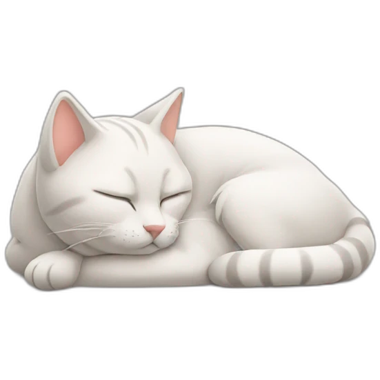 sleeping cat emoji