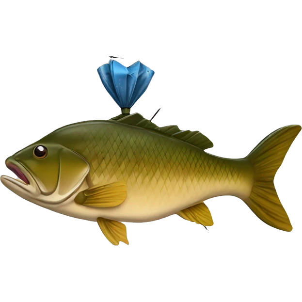 Buffalo carp with bowfishing arrow  emoji