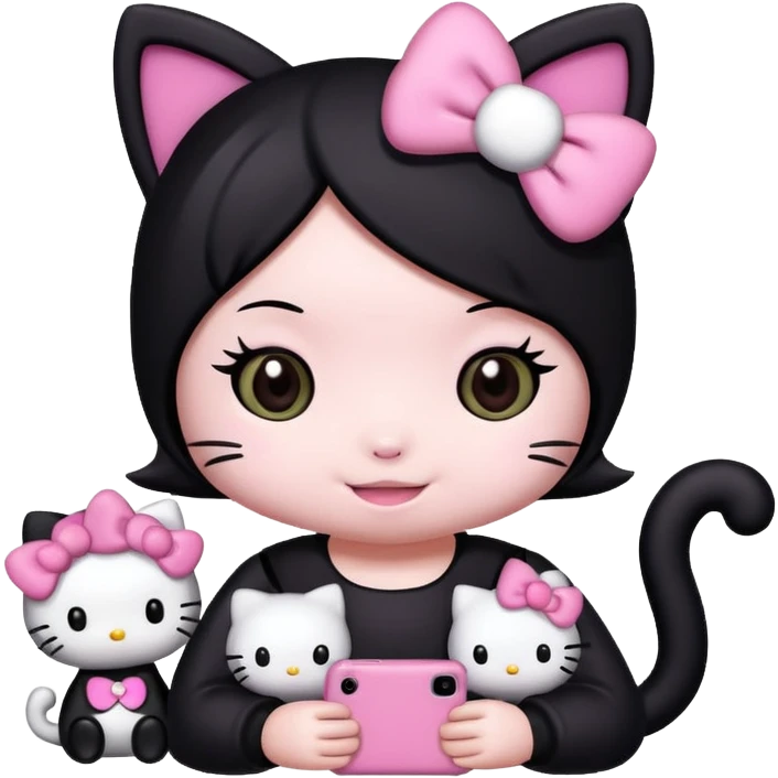 Kuromi Hello Kitty emoji
