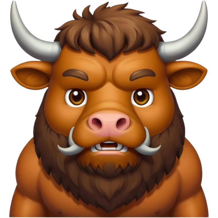 bearded ox emoji