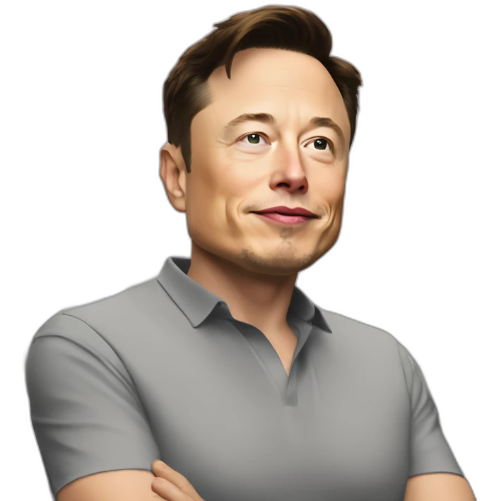 High quality Elon musk doing low quality stocks emoji
