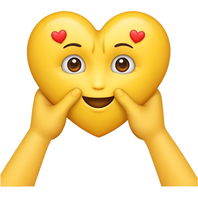 Elleri ile aşko hareketi yapan bir emoji emoji