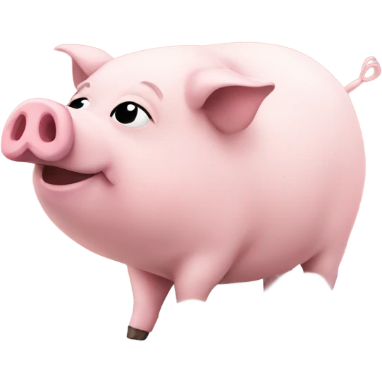 Pig in the sky emoji