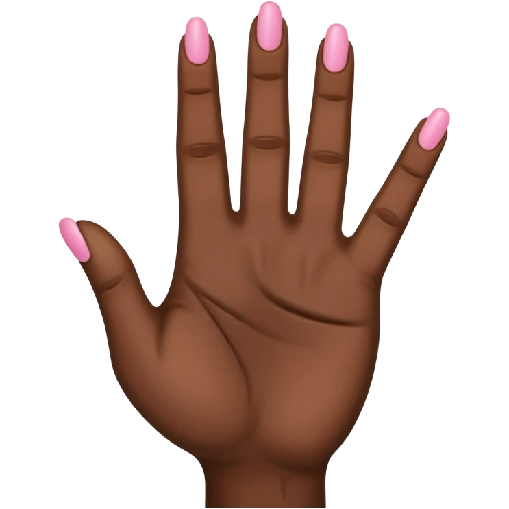 Black hand with middle and index finger crossed with pinky up emoji