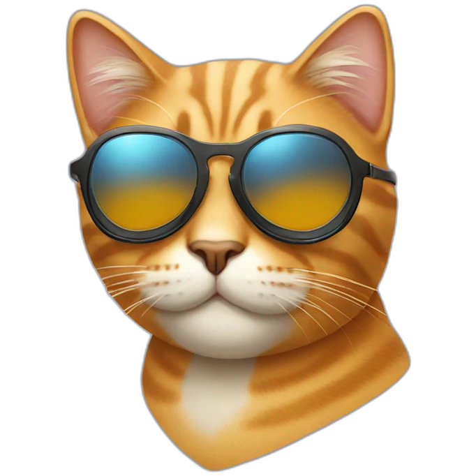 Cat wearing sunglasses  emoji