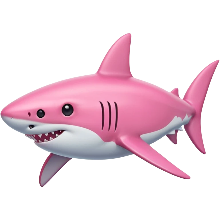 pink shark emoji