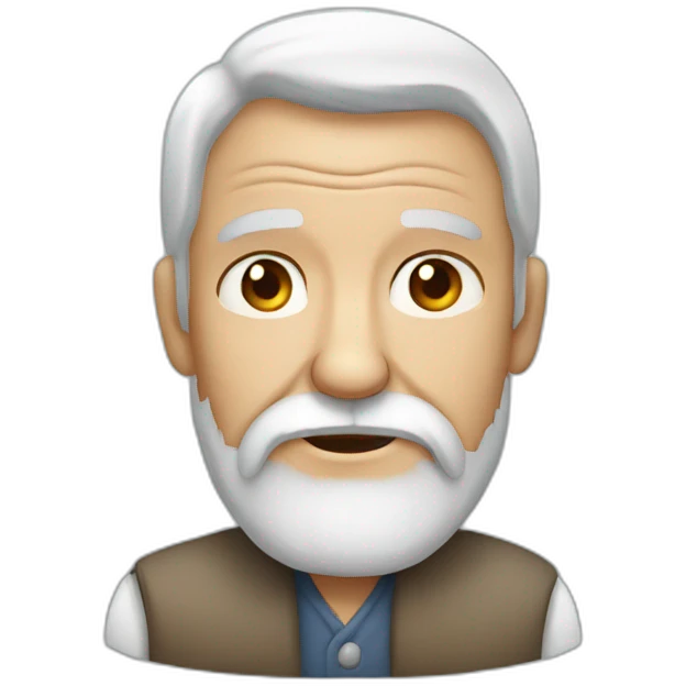 old bearded sick grandfather emoji