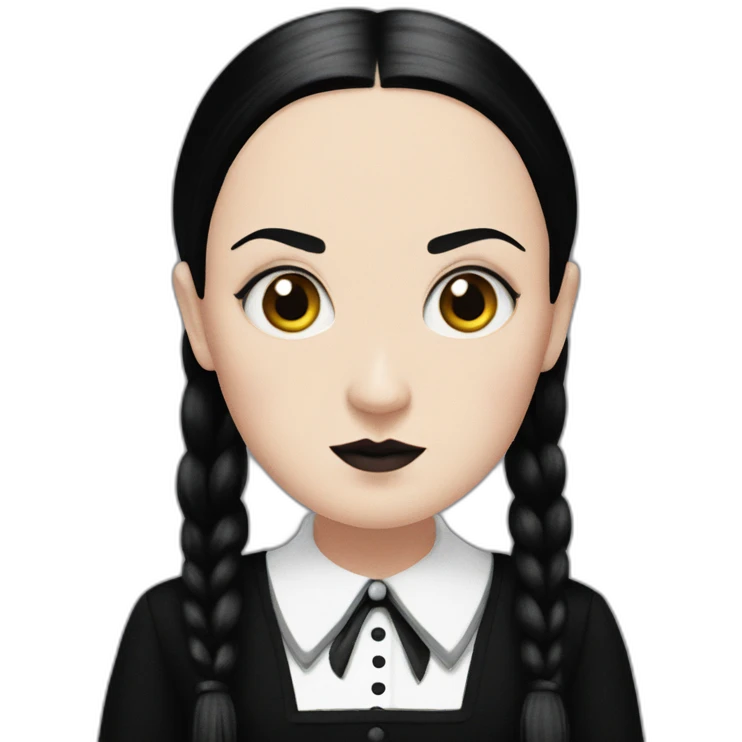 Wednesday Addams emoji