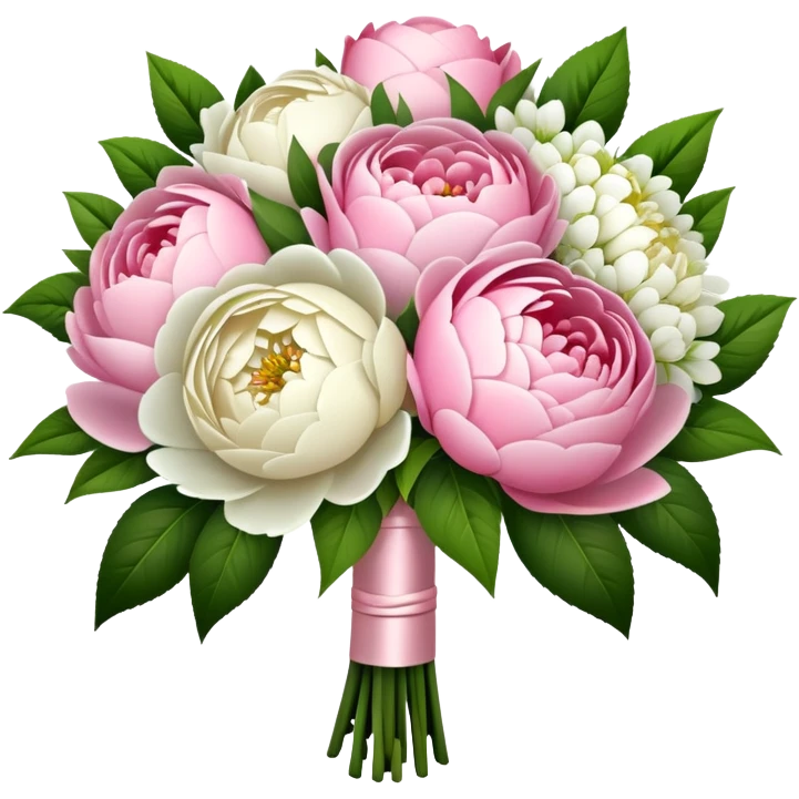 Bridal bouquet with flowers emoji