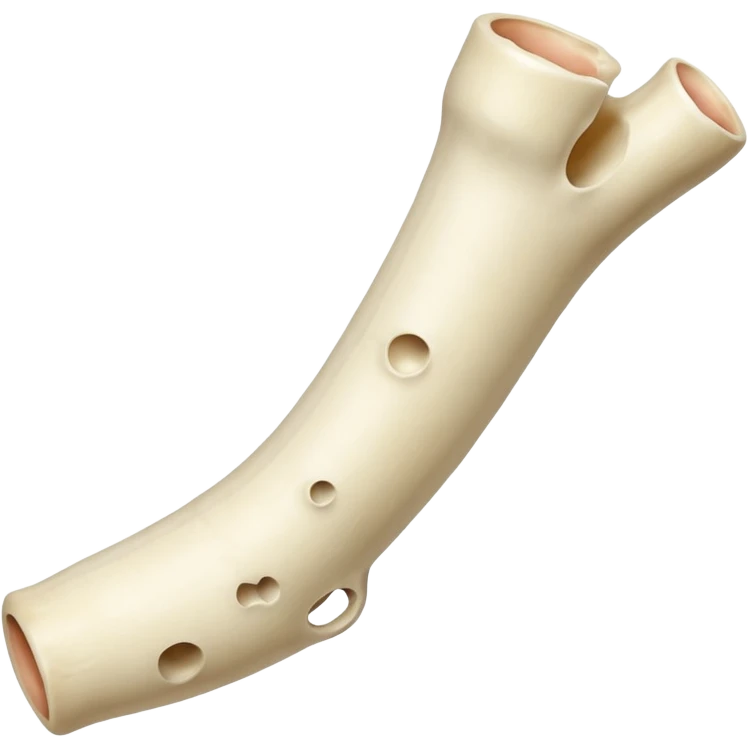  leg bone with tiny holes emoji