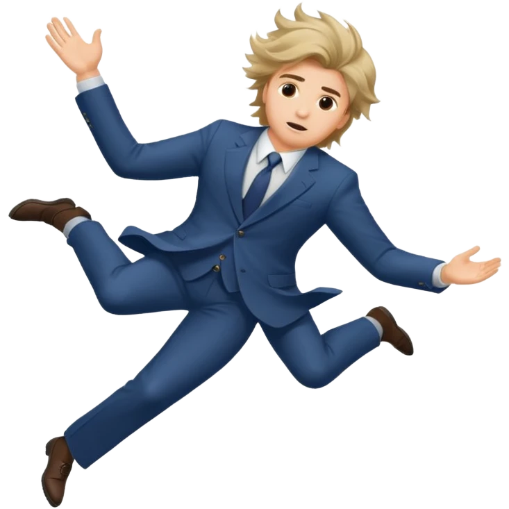 guy fall from sky emoji