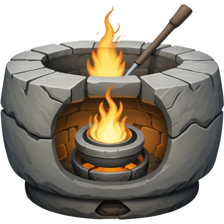 A Japanese stone forge emoji
