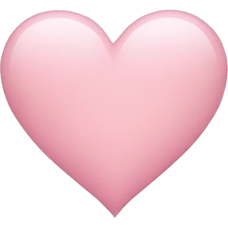 light pink heart emoji