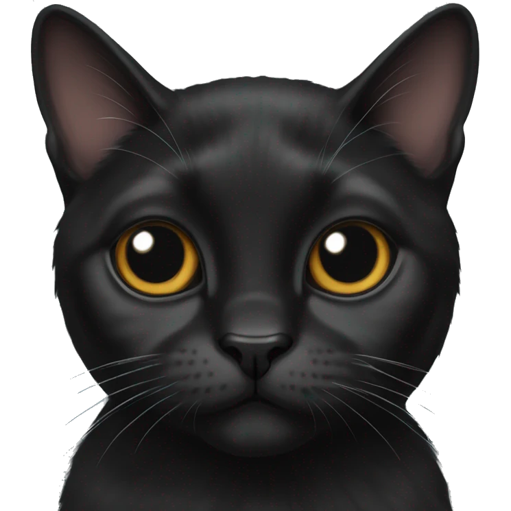 black lop-eared cat emoji