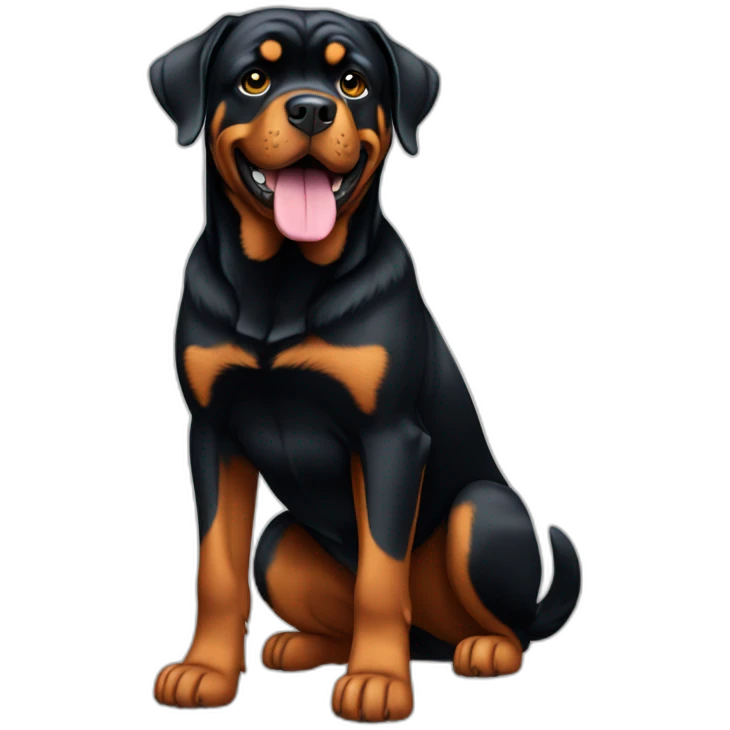 Rottweiler Dog Full Body emoji