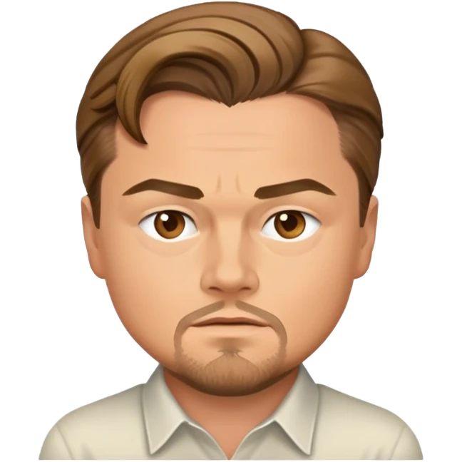 Leonardo DiCaprio celebrity portrait emoji