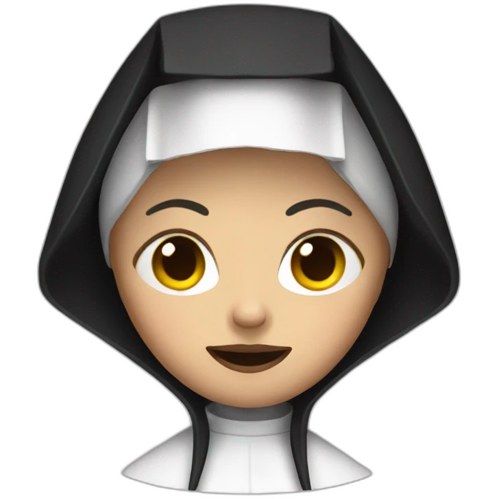 scary nun emoji