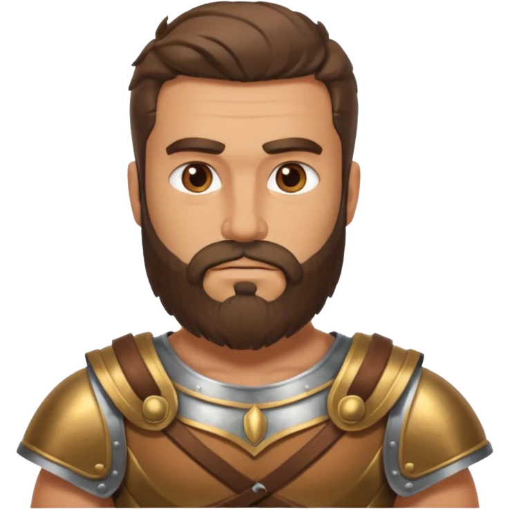 ancient greek warrior with beard emoji