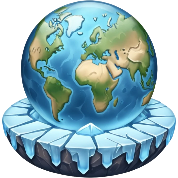 cold-looking-earth emoji