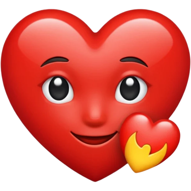 Emoji with only one eye. Instead of eye , there is ❤️ emoji