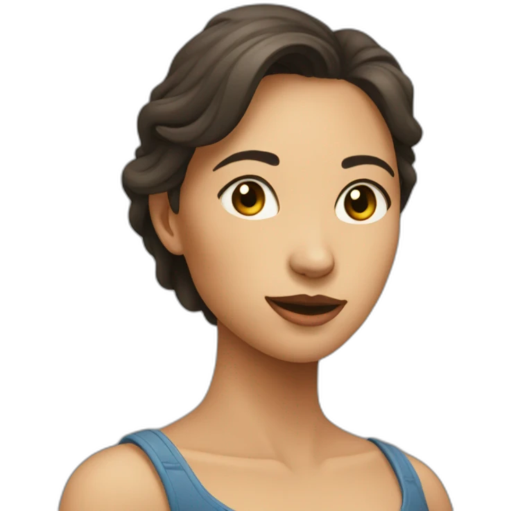 big, round, soft human female chest sideways,not covered emoji