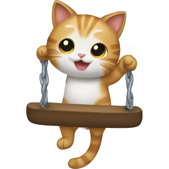 Cat swing emoji